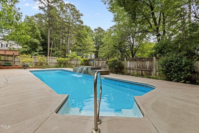 2001 Dobson Ct, Raleigh, NC 27612 - view of swimming pool with a fenced backyard and a patio area