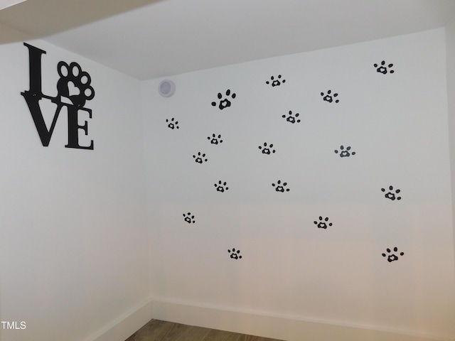 1311 Arena Ln, Fuquay Varina, NC 27526 - unfurnished room with baseboards and wood finished floors