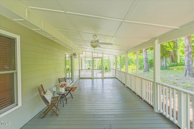 5625 Church Rd, Graham, NC 27253 - sunroom / solarium with a ceiling fan