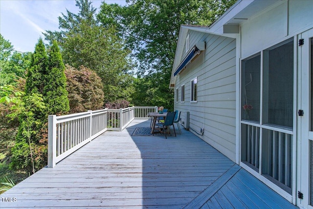 5625 Church Rd, Graham, NC 27253 - deck with outdoor dining area