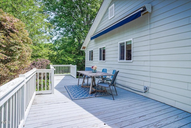 5625 Church Rd, Graham, NC 27253 - deck with outdoor dining space