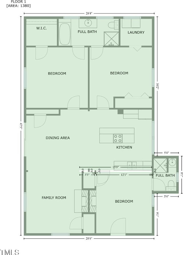 5625 Church Rd, Graham, NC 27253 - property floor plan