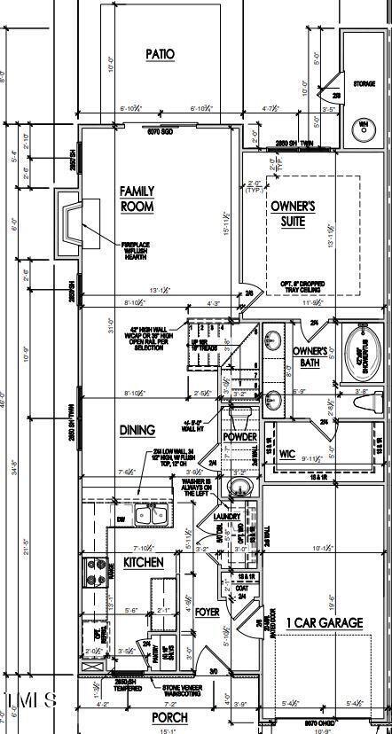 203 S Main St Unit A, Four Oaks, NC 27524 - floor plan / room layout