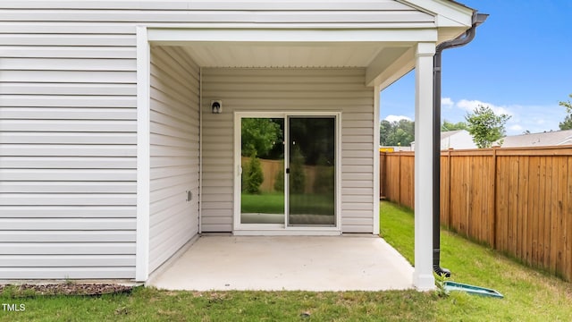 1401 Justice Union Ct, Raleigh, NC 27604 - view of exterior entry with a patio area