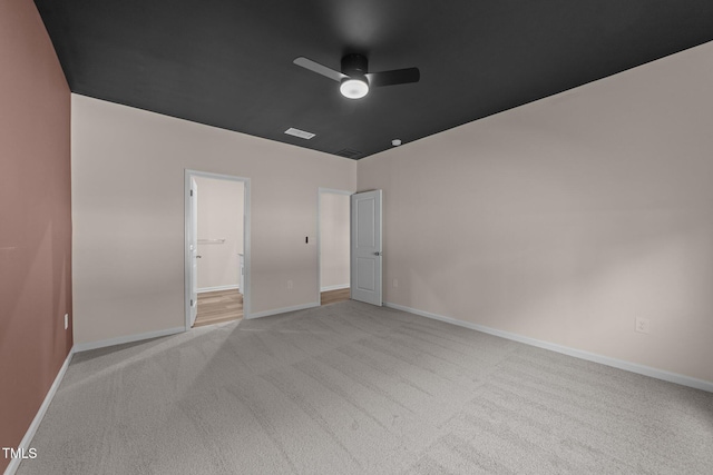 1401 Justice Union Ct, Raleigh, NC 27604 - empty room with ceiling fan, carpet, and baseboards