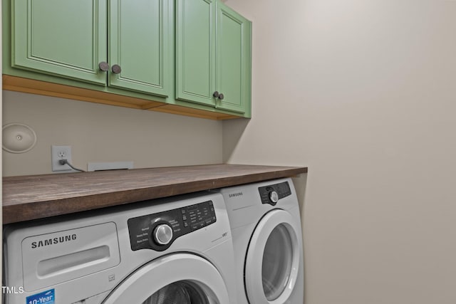 2082 Weston Green Loop, Cary, NC 27513 - laundry area with cabinet space and washer and dryer