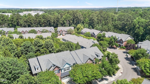 2082 Weston Green Loop, Cary, NC 27513 - aerial view of residential area with a forest