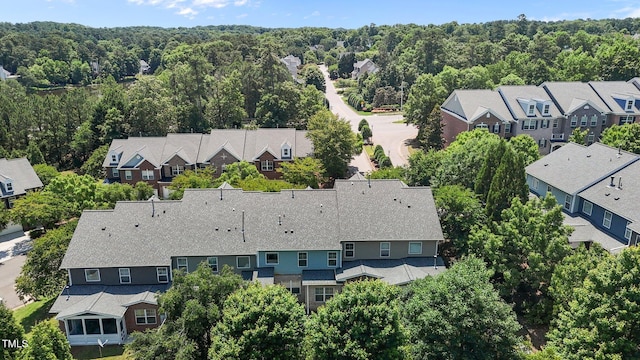 2082 Weston Green Loop, Cary, NC 27513 - aerial perspective of suburban area with a heavily wooded area