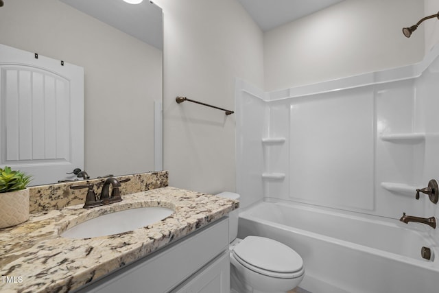 1896 Blue Jay Pt, Apex, NC 27502 - bathroom featuring toilet, vanity, and shower / washtub combination