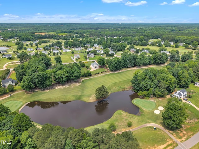 113 Feezor Ct, Clayton, NC 27527 - aerial view of property and surrounding area with a nearby body of water, a golf club, and nearby suburban area