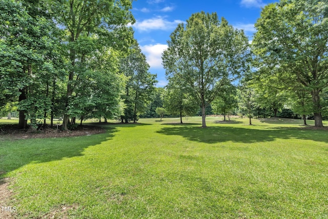 113 Feezor Ct, Clayton, NC 27527 - view of green lawn featuring view of wooded area