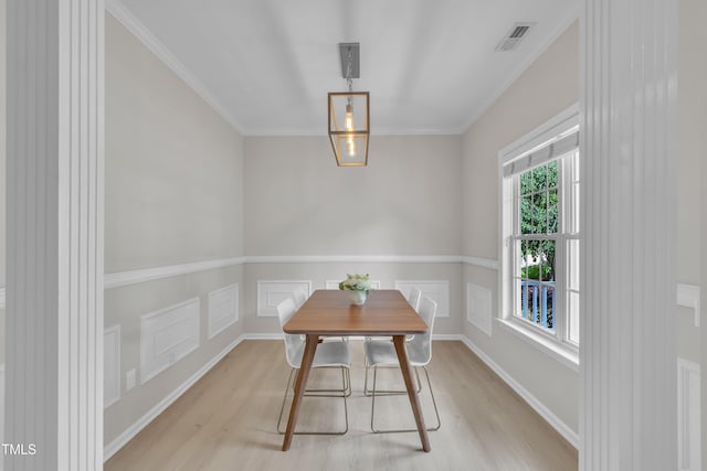 113 Feezor Ct, Clayton, NC 27527 - dining room featuring light wood-style floors and ornamental molding