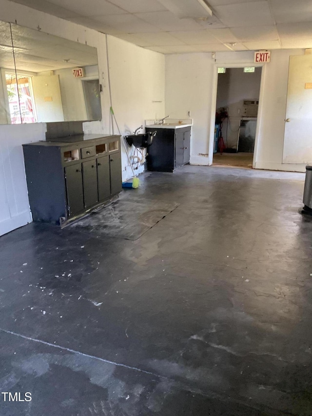 1403 S Roxboro St, Durham, NC 27703 - kitchen with concrete floors