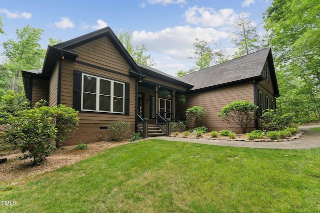 31 River View Ct, Timberlake, NC 27583 - view of front of property featuring crawl space and a front lawn