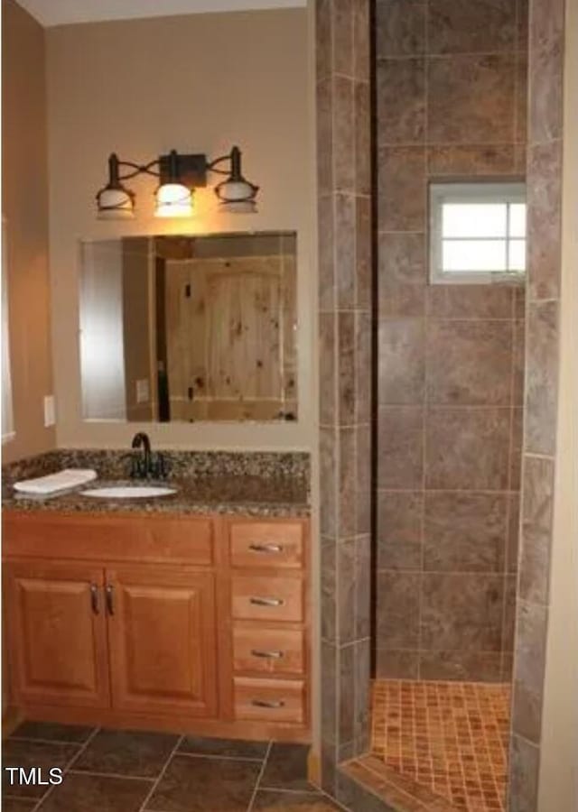 49412 River Run Rd, Albemarle, NC 28001 - bathroom featuring vanity and tiled shower