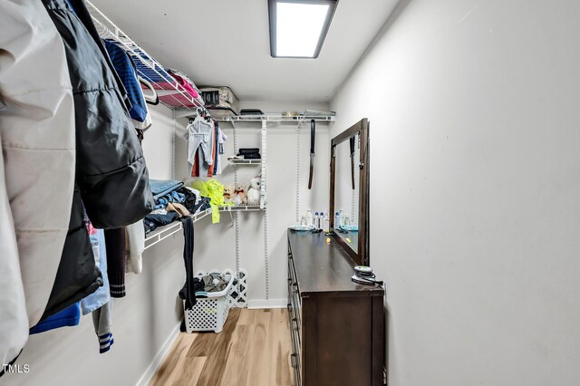 112 S Joyland St, Durham, NC 27703 - walk in closet featuring light wood-style floors