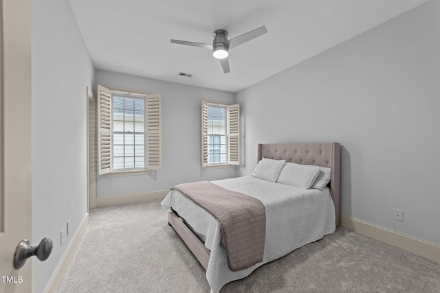 1711 Happiness Hill Ln, Raleigh, NC 27614 - bedroom with baseboards, carpet floors, and a ceiling fan