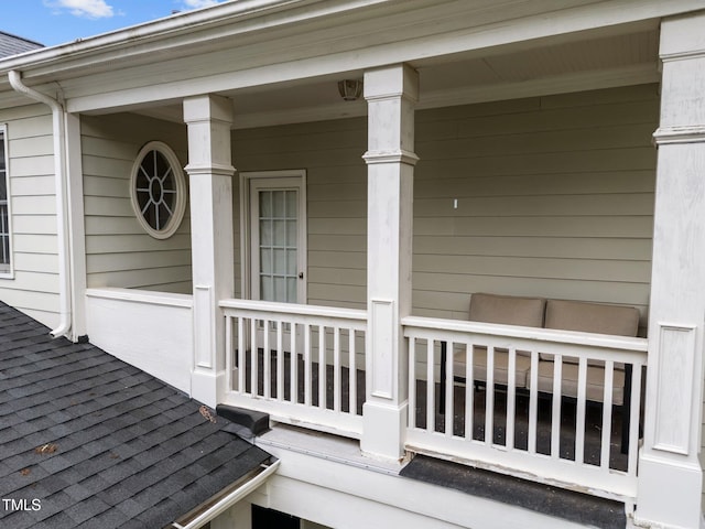 1711 Happiness Hill Ln, Raleigh, NC 27614 - property entrance featuring a porch and roof with shingles