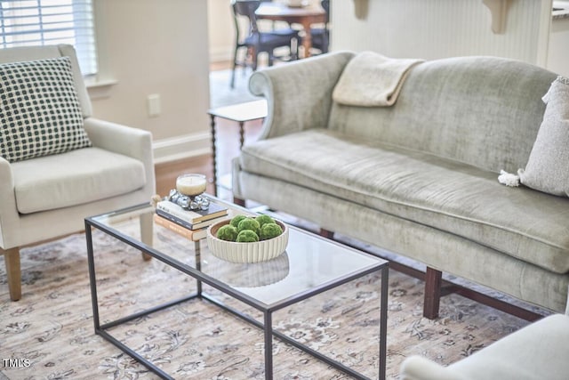 808 Historian St, Raleigh, NC 27603 - living area featuring baseboards and wood finished floors