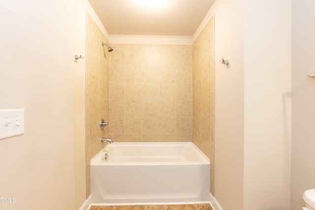 2808 Carter Finley Pl, Raleigh, NC 27606 - full bathroom with shower / bath combination and toilet