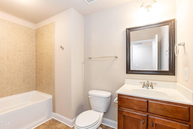 2808 Carter Finley Pl, Raleigh, NC 27606 - bathroom featuring vanity and shower / bathtub combination