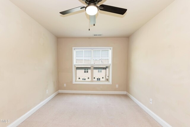 2808 Carter Finley Pl, Raleigh, NC 27606 - unfurnished room with a ceiling fan and light carpet