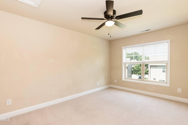 2808 Carter Finley Pl, Raleigh, NC 27606 - empty room featuring light colored carpet and a ceiling fan