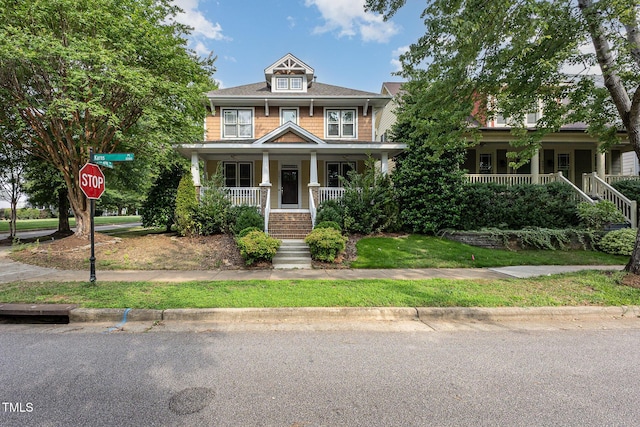 2201 Karns Pl, Raleigh, NC 27614 - traditional style home featuring covered porch and stairs