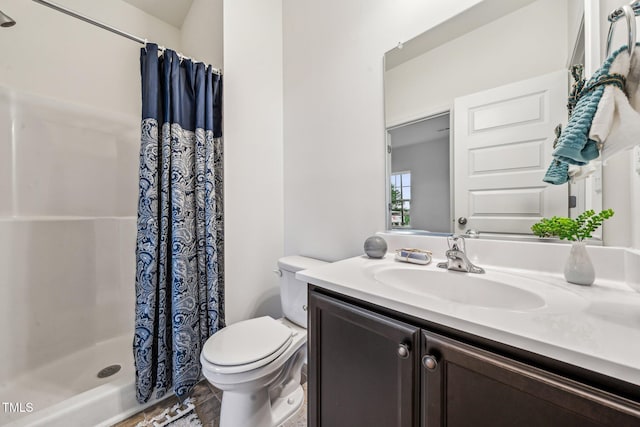 149 Cribbs Ln, Middlesex, NC 27557 - full bathroom with toilet, vanity, and curtained shower