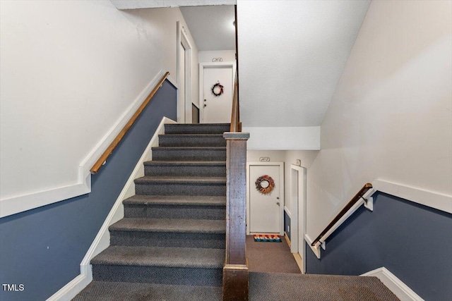 2010 Quaker Lndg Unit 102, Raleigh, NC 27603 - stairs with carpet flooring and baseboards