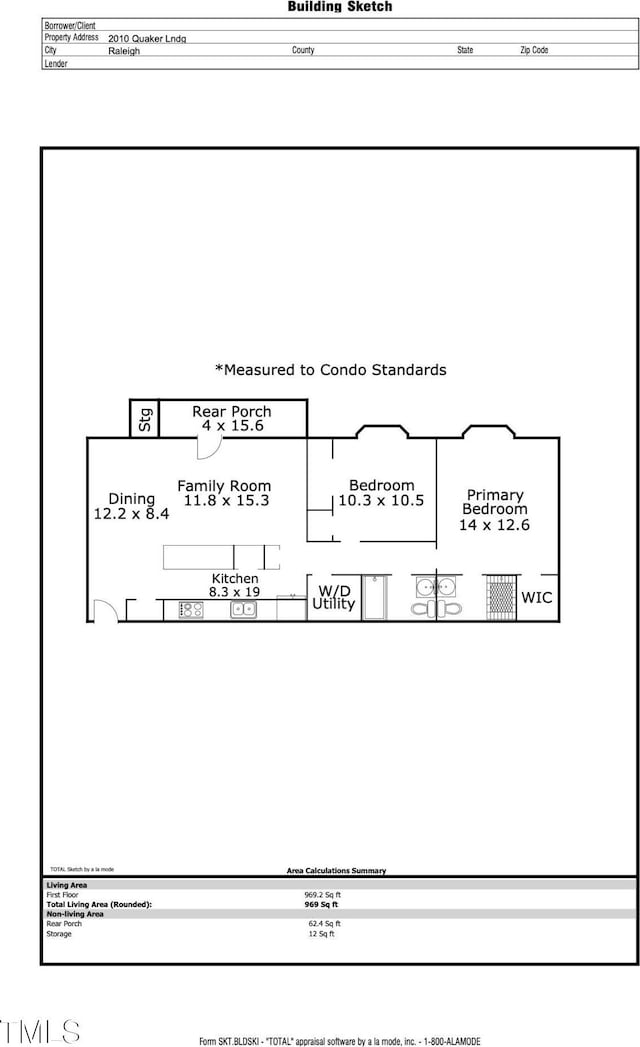 2010 Quaker Lndg Unit 102, Raleigh, NC 27603 - property floor plan