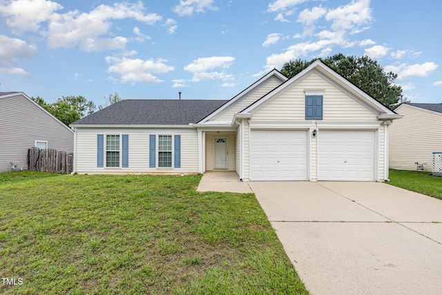 503 Kinship Ln, Apex, NC 27502 - view of front of home featuring concrete driveway, a garage, and a shingled roof