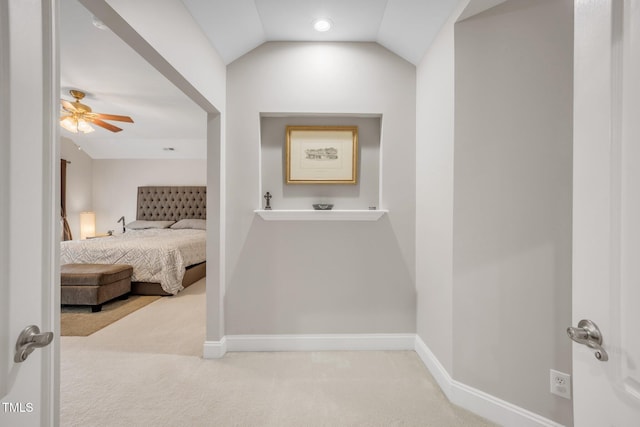 12140 Pawleys Mill Cir, Raleigh, NC 27614 - bedroom featuring carpet floors, baseboards, and vaulted ceiling