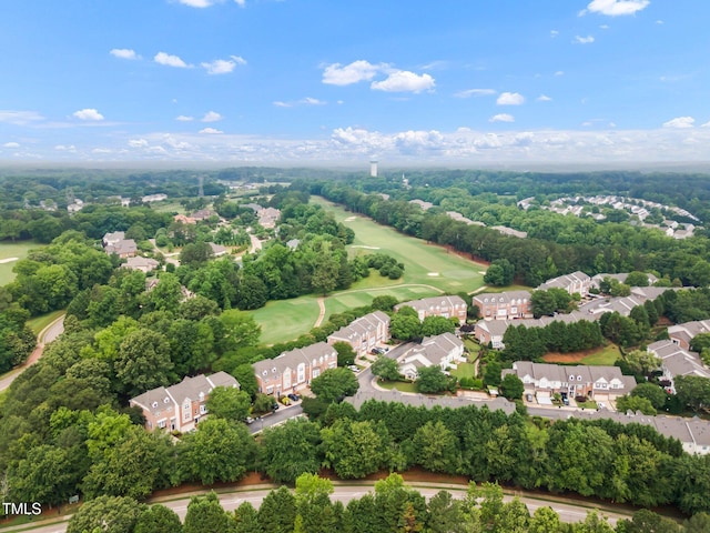 12140 Pawleys Mill Cir, Raleigh, NC 27614 - aerial perspective of suburban area with a local golf course and a tree filled landscape