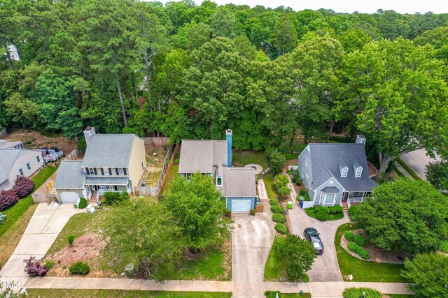 6104 New Market Way, Raleigh, NC 27609 - drone / aerial view of a forest