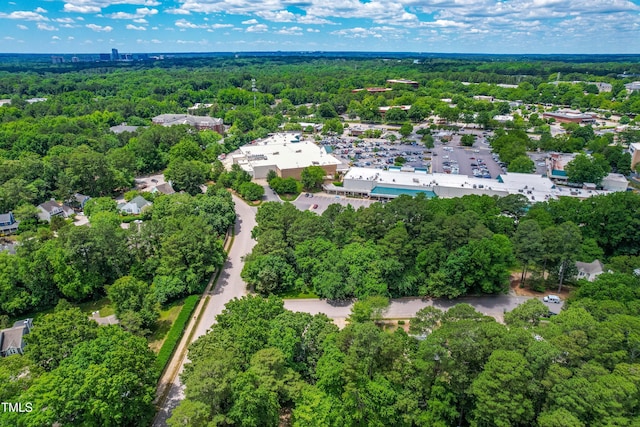 6104 New Market Way, Raleigh, NC 27609 - drone / aerial view of a heavily wooded area