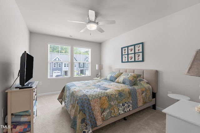 1615 Emory Ridge Way, Wake Forest, NC 27587 - bedroom with carpet, baseboards, and ceiling fan