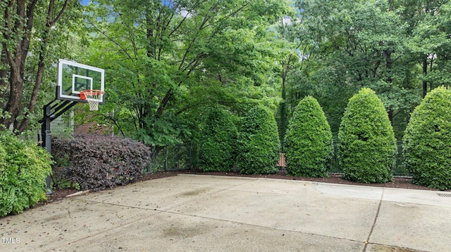 1332 Kinsdale Dr, Raleigh, NC 27615 - view of basketball court featuring basketball hoop