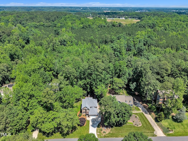 5121 Ten Point Trl, Wake Forest, NC 27587 - aerial overview of property's location with a heavily wooded area