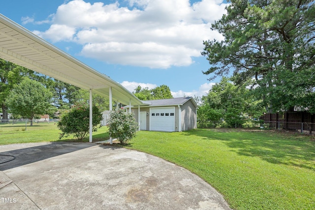 102 Pine St, Dunn, NC 28334 - view of yard featuring concrete driveway