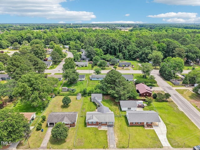 102 Pine St, Dunn, NC 28334 - aerial view of residential area with a forest