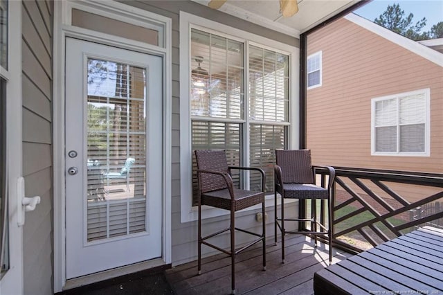 15 London Way, Spring Lake, NC 28390 - porch with ceiling fan
