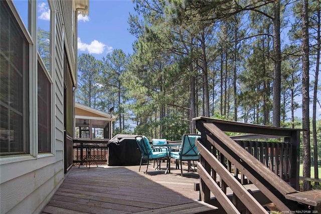 15 London Way, Spring Lake, NC 28390 - view of wooden deck