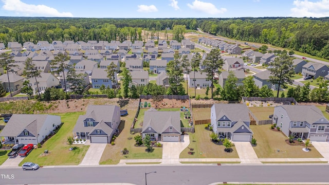 40 Bourne Dr, Franklinton, NC 27525 - aerial perspective of suburban area featuring a heavily wooded area