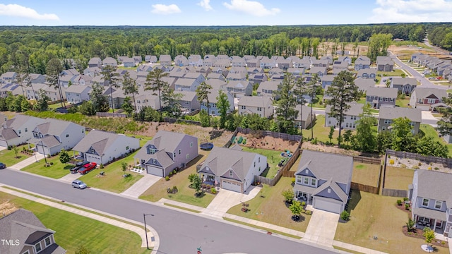40 Bourne Dr, Franklinton, NC 27525 - aerial view of residential area with a forest