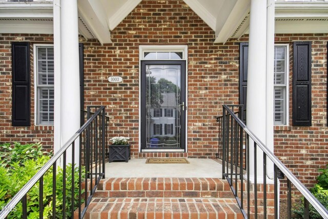 1003 Blackberry Ln, Durham, NC 27712 - entrance to property with brick siding