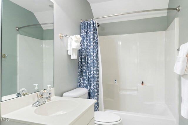 1003 Blackberry Ln, Durham, NC 27712 - full bathroom featuring vanity and shower / bathtub combination with curtain