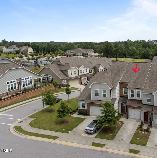 1107 Beyer Pl, Durham, NC 27703 - aerial perspective of suburban area