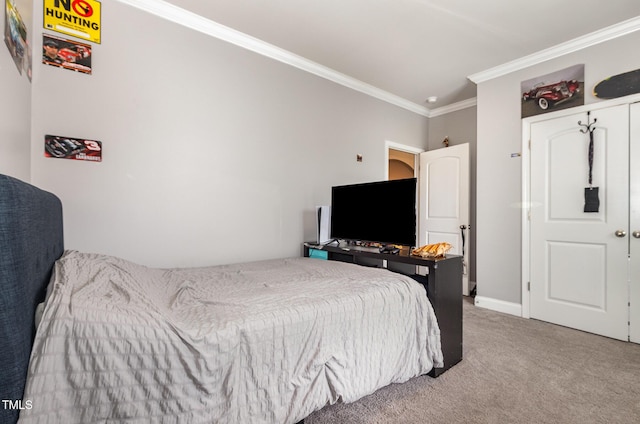 1828 Wellspring Ct, Graham, NC 27253 - bedroom with ornamental molding, carpet, and baseboards