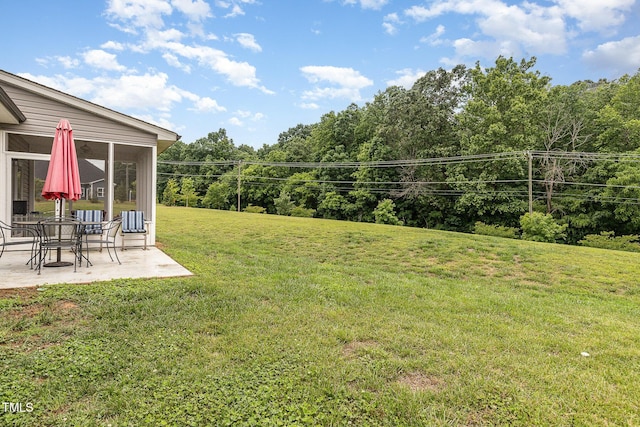 1828 Wellspring Ct, Graham, NC 27253 - view of grassy yard featuring a patio